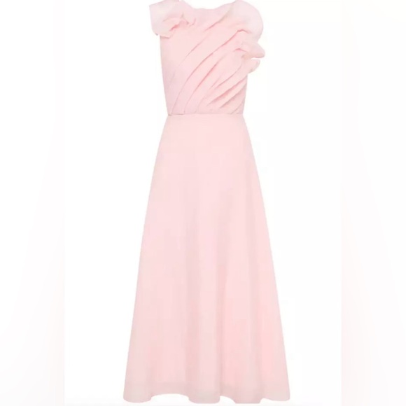 Pink Aje Genesis Midi Ruffle Dress - Picture 2 of 6